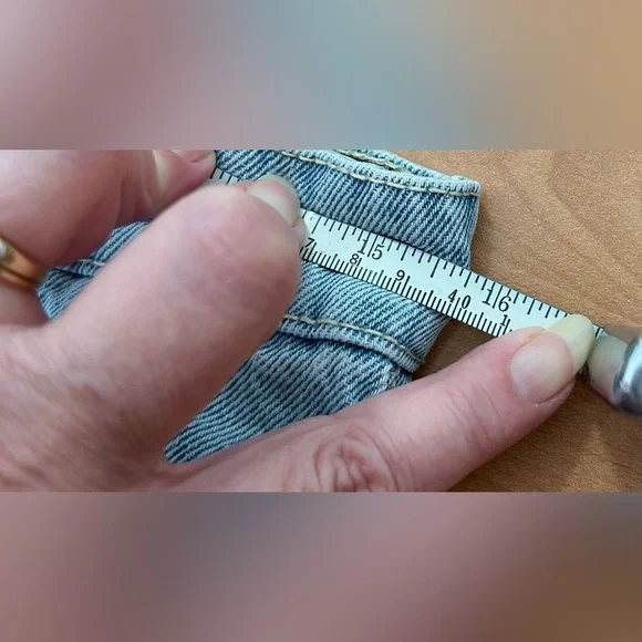 New refuge Jambe Ample jeans denim teen girls size 5 distressed loose leg - Picture 7 of 9